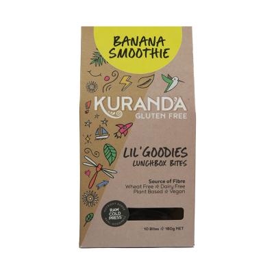 Kuranda Wholefoods Gluten Free Lil' Goodies Lunchbox Bites Banana Smoothie 18g x 10 Pack